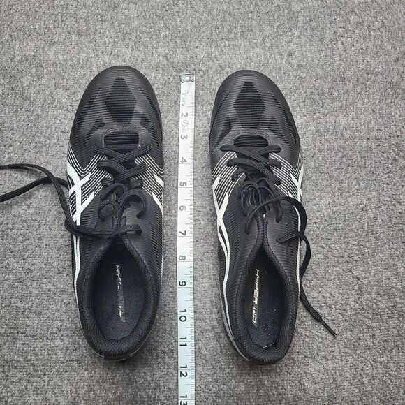 ASICS Hyper MD 7 Track Shoes Mens Size 9 Black White Spikes G502J Isaiah 41:10 - Picture 5 of 11